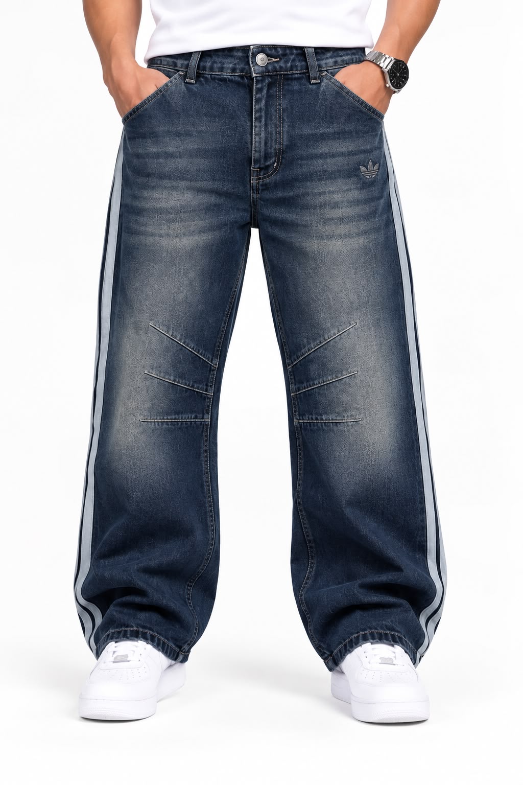 جينز باجي سبورت يوزد – Baggy Sport Washed Jeans