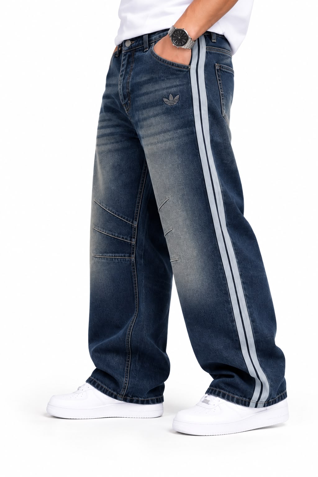 جينز باجي سبورت يوزد – Baggy Sport Washed Jeans