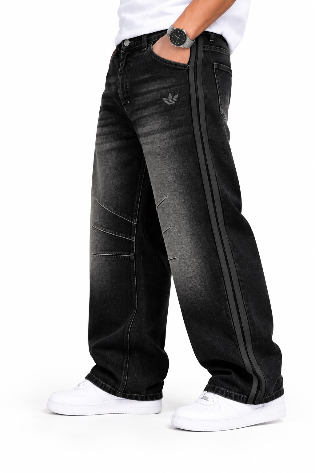 جينز باجي سبورت يوزد – Baggy Sport Washed Jeans