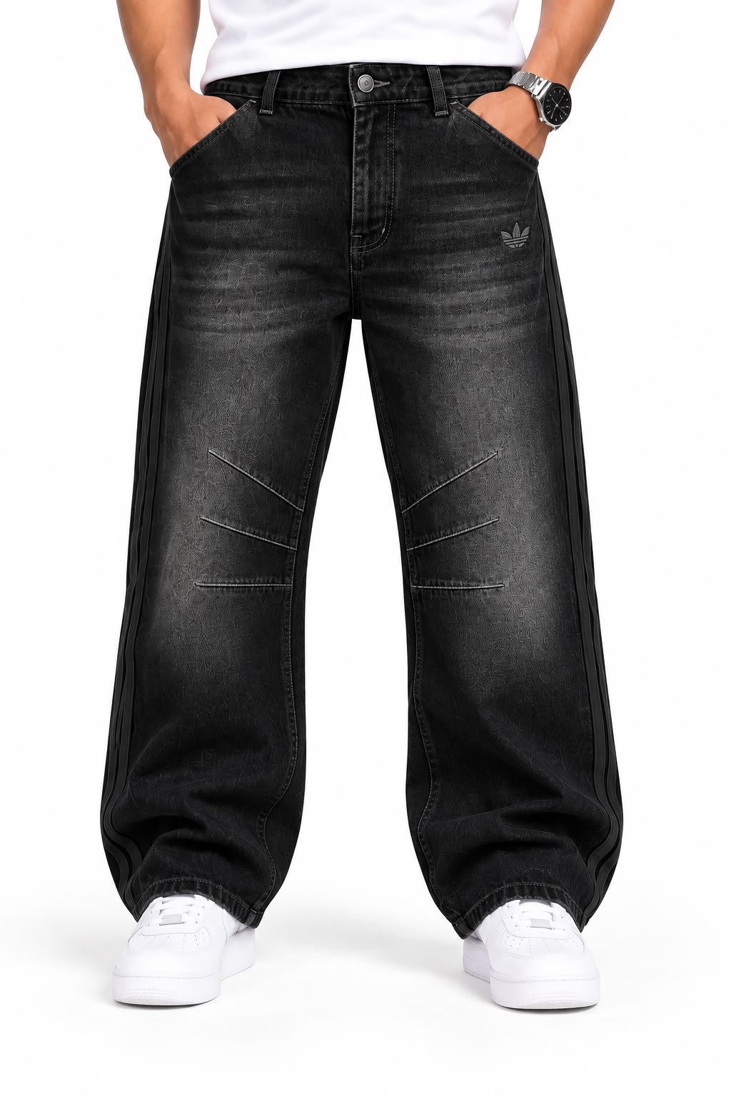 جينز باجي سبورت يوزد – Baggy Sport Washed Jeans